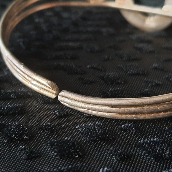 Vintage Jasper & Silver Bracelet - Picture 8 of 10